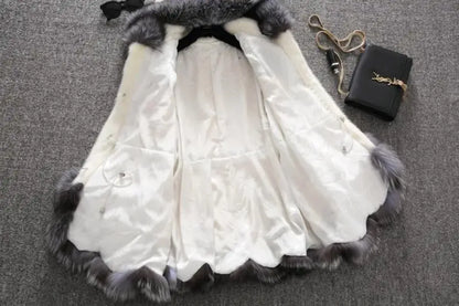 Mit kapuze Lose Faux Pelz Jacke Frauen Dicke Herbst Winter Koreanische Maxi Mantel Lange Warme Luxus Pelz Parkas Bontjas Pelzigen Oberbekleidung.