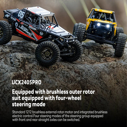 1/24 RC Crawler UDIRC UCX2405 Brushless/Brushed Motor 4WD Off-road Mini Rock Crawler Climbing Vehicle RTR RC Car Toys.