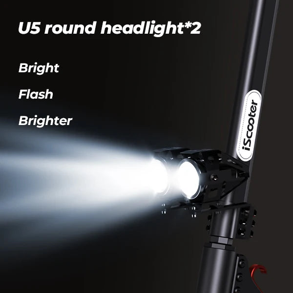 ISCOOTER IX5S Electric Scooter for Adults 1000W Motor E-Scooter 48V15AH Battery 11 Inch Off Road Tire Electric Off Road Scooter.