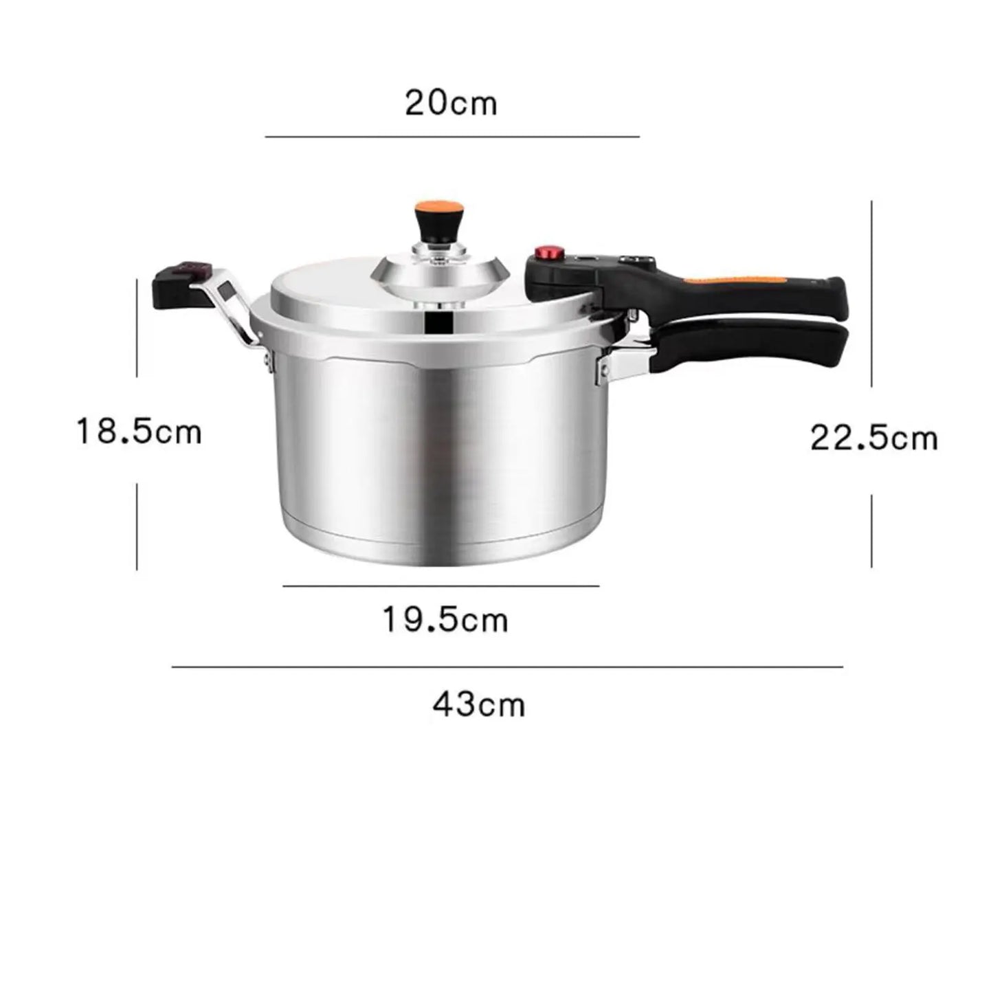 4L/5L/6L European 304 Stainless Steel Pressure Cooker Explosion-proof Household Pressure Cooker Gas Open Flame Induction Cooking.