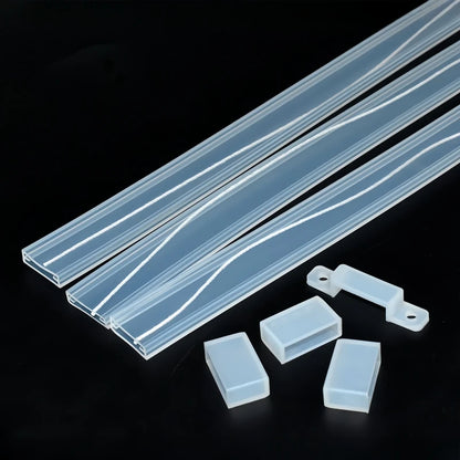 1-10m White/Transparent Neon Silicone Tube LED Rope Lamp Waterproof Diffuser Cover For 8/10/12m RGB Flexible Strip Light Channel.