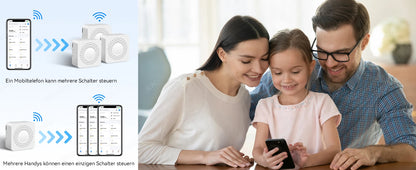 Matter WiFi Smart Switch 16A Smart Home Lichtschalter Relaismodul Sprachsteuerung Funktioniert mit Alexa Google Homekit Smartthings Tuya.