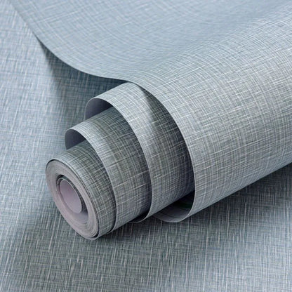 Selbstklebende Tapete, wasserdicht, einfarbig, Leinenmuster, Wohnzimmer, Schlafzimmer, Zimmer, Schrank, Dekoration, Aufkleber