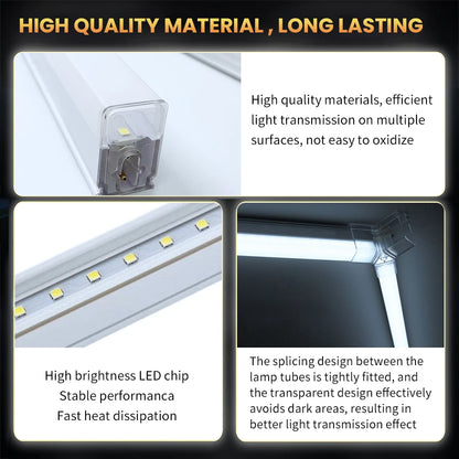 Hexagon LED lighting Ceiling Light Honeycomb Tube for BarberShop Car Garage Workshop Auto Body Repair LED Light 6500K.