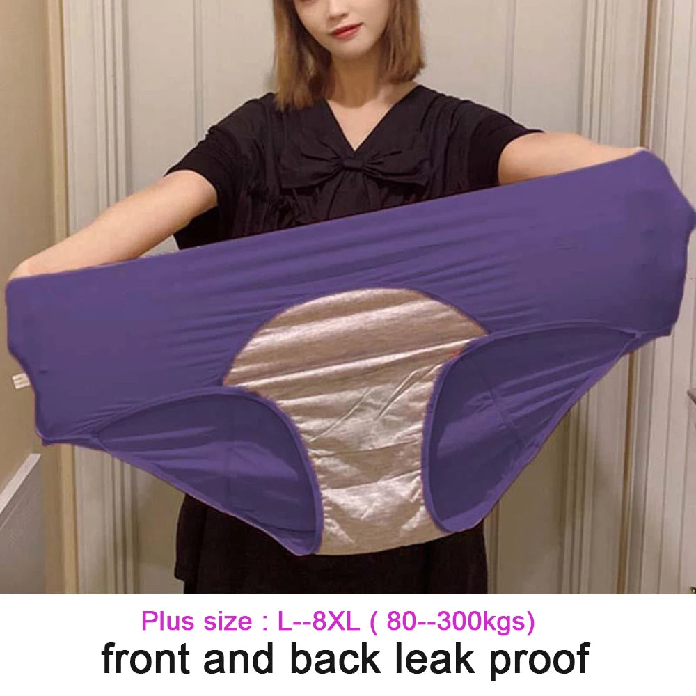 L-8XL Leak Proof Menstrual Panties 5PCS Women Period Underwear Sanitary Panties  Plus Size Physiological Waterproof Briefs.