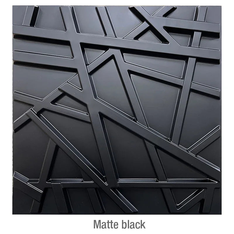 4pcs 50x50cm 3D wall panel Geometric lines 3D wall sticker wallpaper mural diamond design decor tile 3d mold 90's aesthetic room