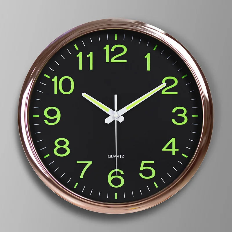 30cm Minimalistischen Wanduhr Moderne Design Glowing in the Dark Baby Zimmer Hängen Uhr Uhren Klok Nacht Wohnzimmer wohnkultur