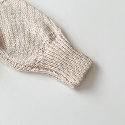 Babykleidungsset 2025, Herbst und Winter, neuer Baby-Strickanzug, Handhaken, Ballpullover + Blasenball-Rock, Hose