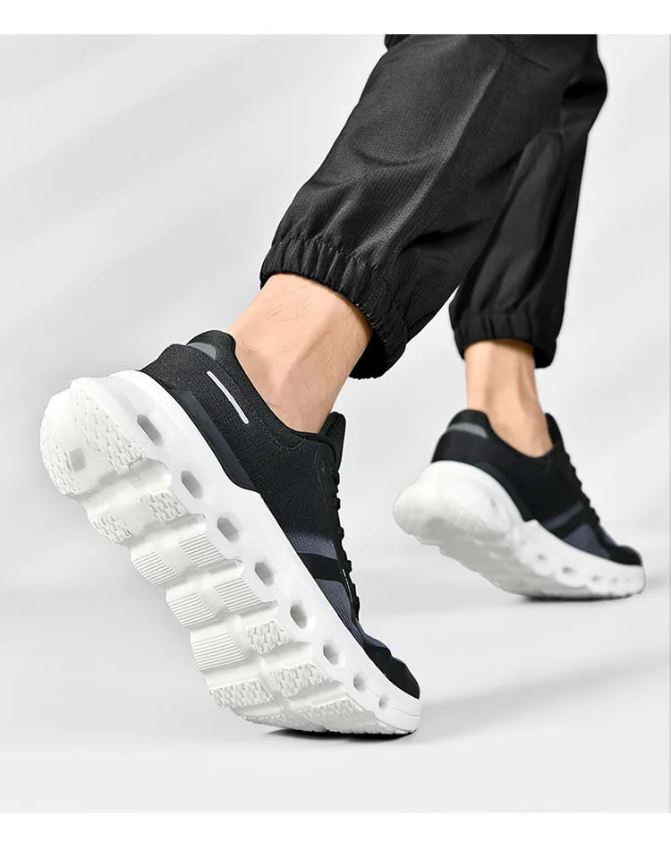 2025 Summer Cushion Men's Running Shoes Breathable Mesh Brand Sneakers Men Jogging Shoes Lightweight Non-Slip Men Athletic Shoes.