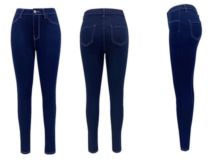 Jeans Pencil Pants Women Denims High Waist Stretch Skinny Distressed Washed 2025 Streetwear Vintage Basis Ankle Length Trousers.