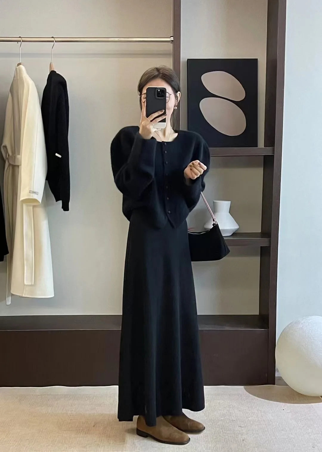 2024 Korean Version of Pure Wool, Super Big Swing Length~ Super Good Quality Big Swing Skirt~.