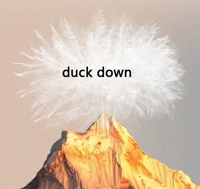 Winter Duck Down Skiing Cargo Pant Men Women Outdoor Thick Warm Loose Casual Sports Techwear Down Pants Track Trouser Sweatpants.