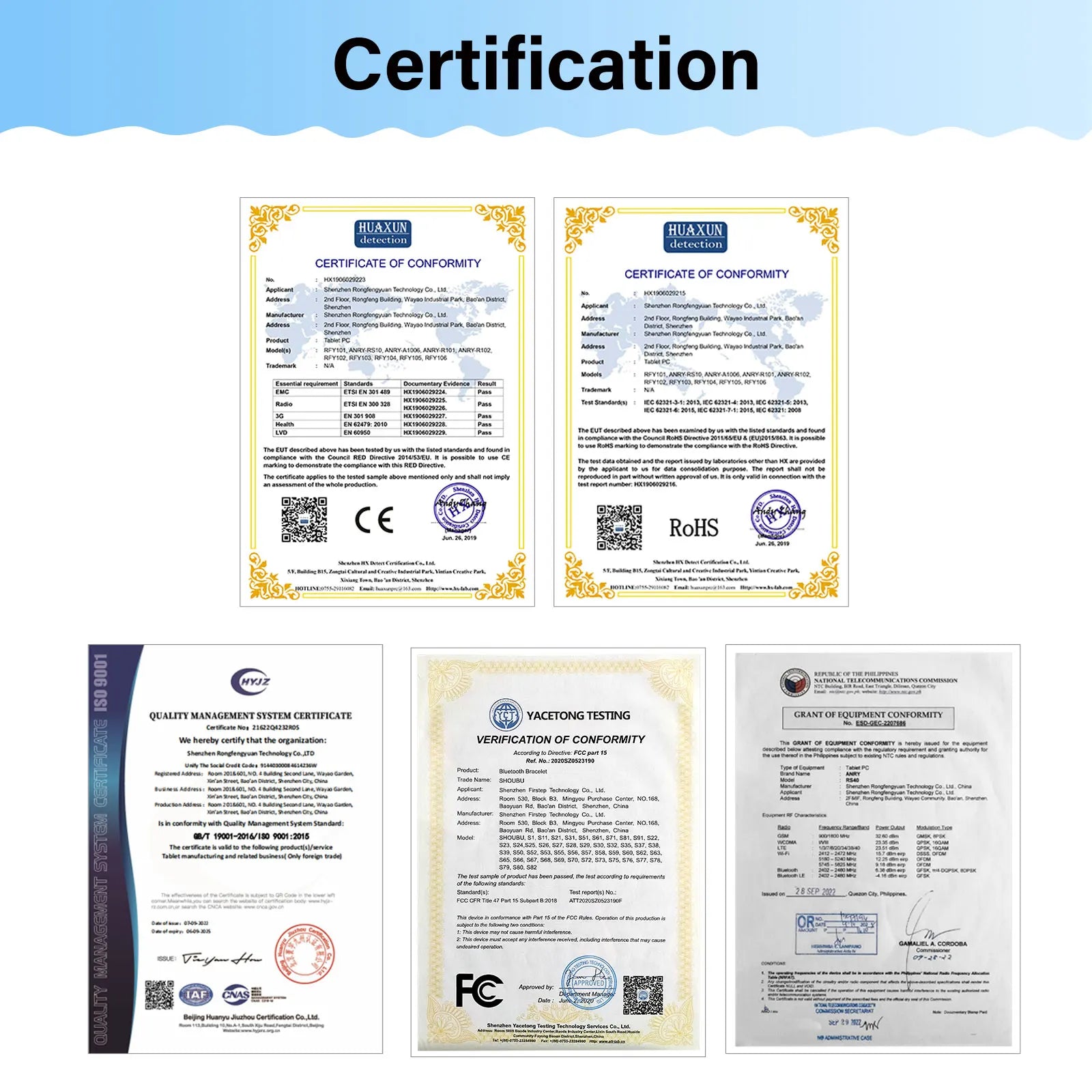 ANRY 10.1 inch Kids Android 15 Tablet 8GB (4+4GB) RAM 64GB ROM 5000Mah Octa-core 5G Wifi Children's Learning Educational Tablets.