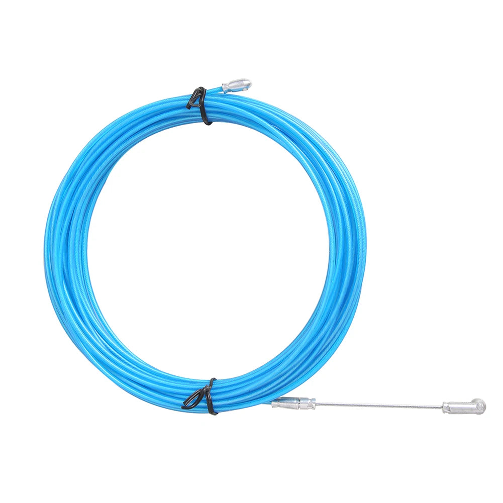 5/10/15M Universal Wire Puller Threading Device Steel Spring Rope Pulling Device With Pulley Electricians Wire Lead Cable Puller.