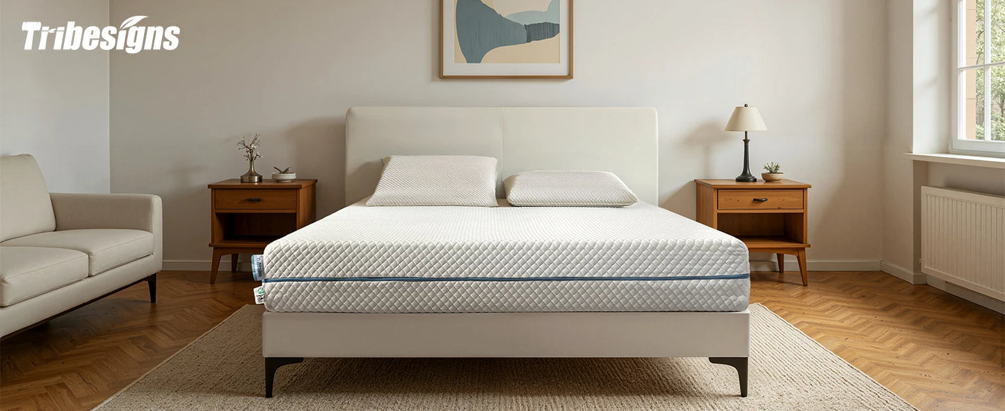 Tribesigns-Matratze, Kalschaummatratze, 200 cm, mittelfeste 7-Zonen-H3-Matratze mit atmungsaktivem, waschbarem Bezug, 20 cm hoch,