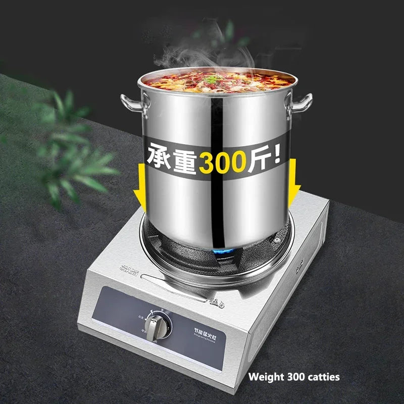 Furious Fire Stove Commercial Single Stove Liquefied Gas Stove Stir-frying High pressure stove stainless steel desktop gas stove.