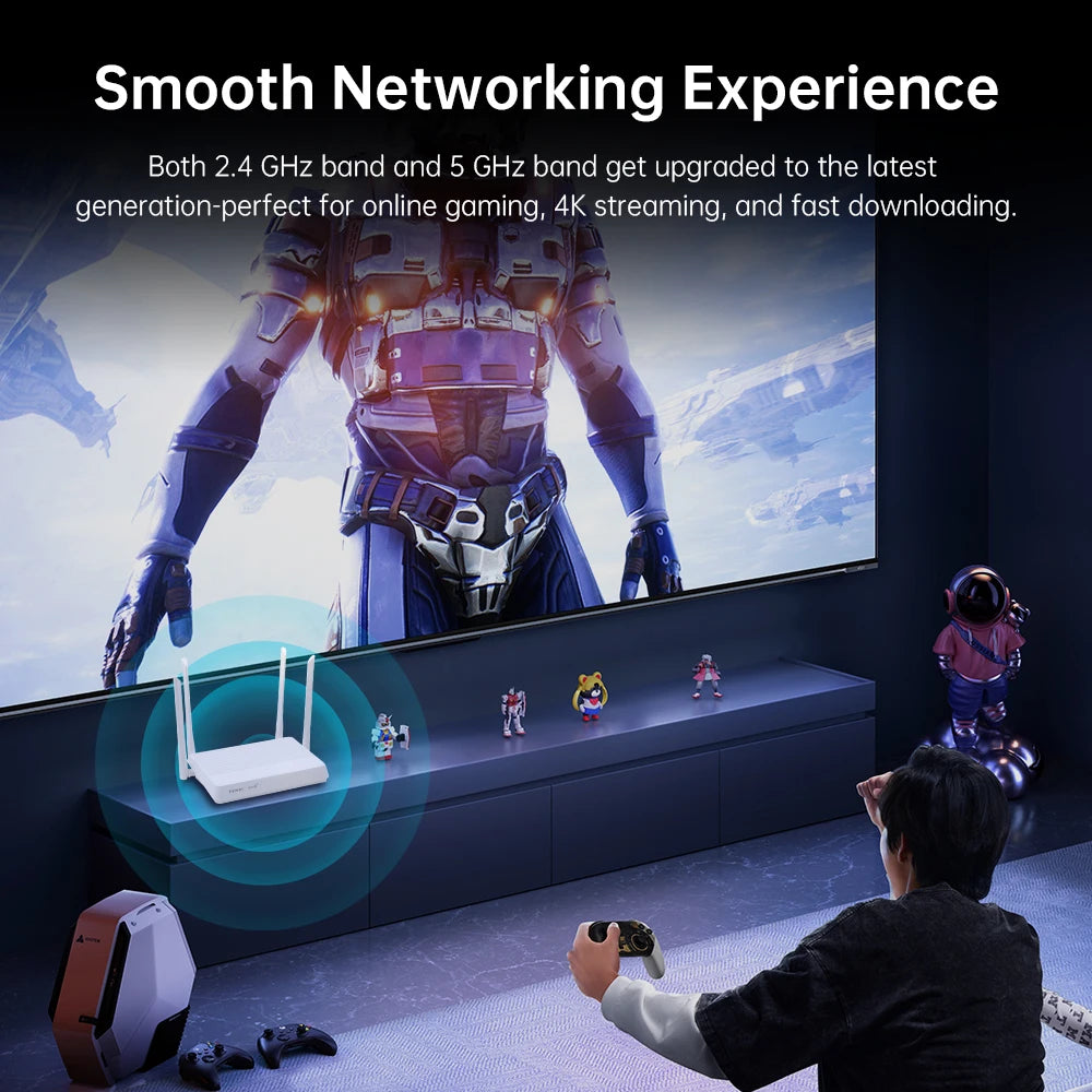 FENVI AX3000 WiFi 6 Mesh WIFI Gigabit Router 2.4G/5GHz Dual-Band 802.11AX Wireless Signal Amplifier WiFi Repeater WPA3 5G Router.