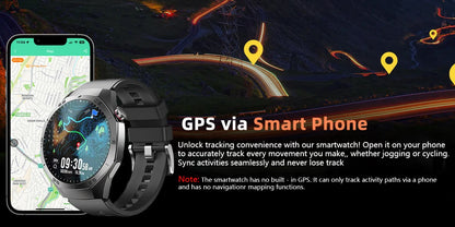 2025New GUHUAVMI GT5 Pro Smart Watch Men HD AMOLED Screen GPS Motion trajectory HeartRate Bluetooth Call 1.52" SmartWatch IP68.