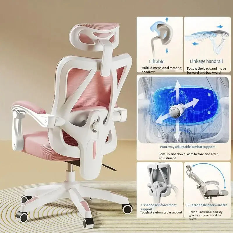 UVR Gaming Computer Stuhl Mesh Atmungsaktive Personal Stuhl Ergonomisches Design Armlehne Stuhl Sitzen Bequem THome Bürostuhl Möbel