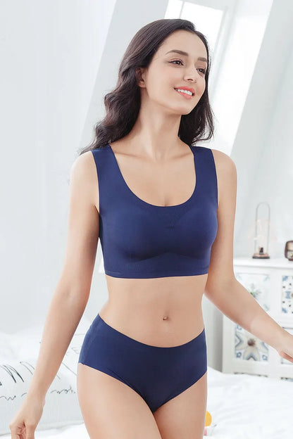 Big Size M-5XL 6XL 7XL Vest Bra Seamless Intimate Sexy Sleeping Bra For Women Soft Comfortable Sleep Active Bra Sport Bra 7XL BH.