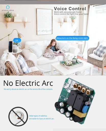 Tuya WiFi Touch Wand Smart Switch 1/2/3 Gang Licht Schalter Ohne Neutral Linie Smart Leben APP Steuerung unterstützung Alexa Google Hause.