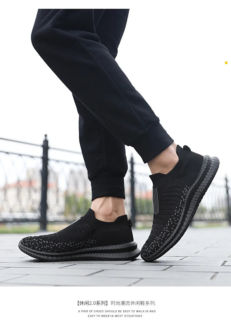 Men Shoes Lightweight Sneakers Men Fashion Casual Walking Shoes Breathable Slip on wear-resistant Mens Loafers Zapatillas Hombre.