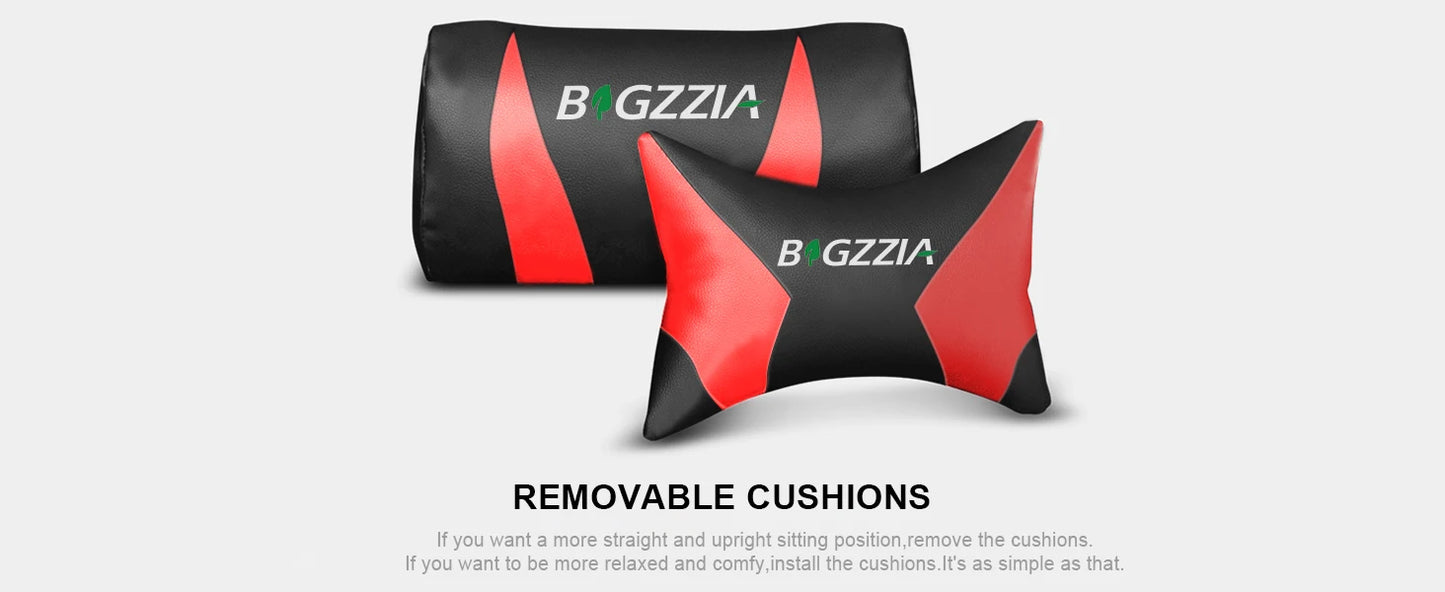 bigzzia Gaming Chair with LED RGB Gaming Chairs Ergonomic PC Chair with Headrest Gaming Chair RGB Light Lighting Computer Chair