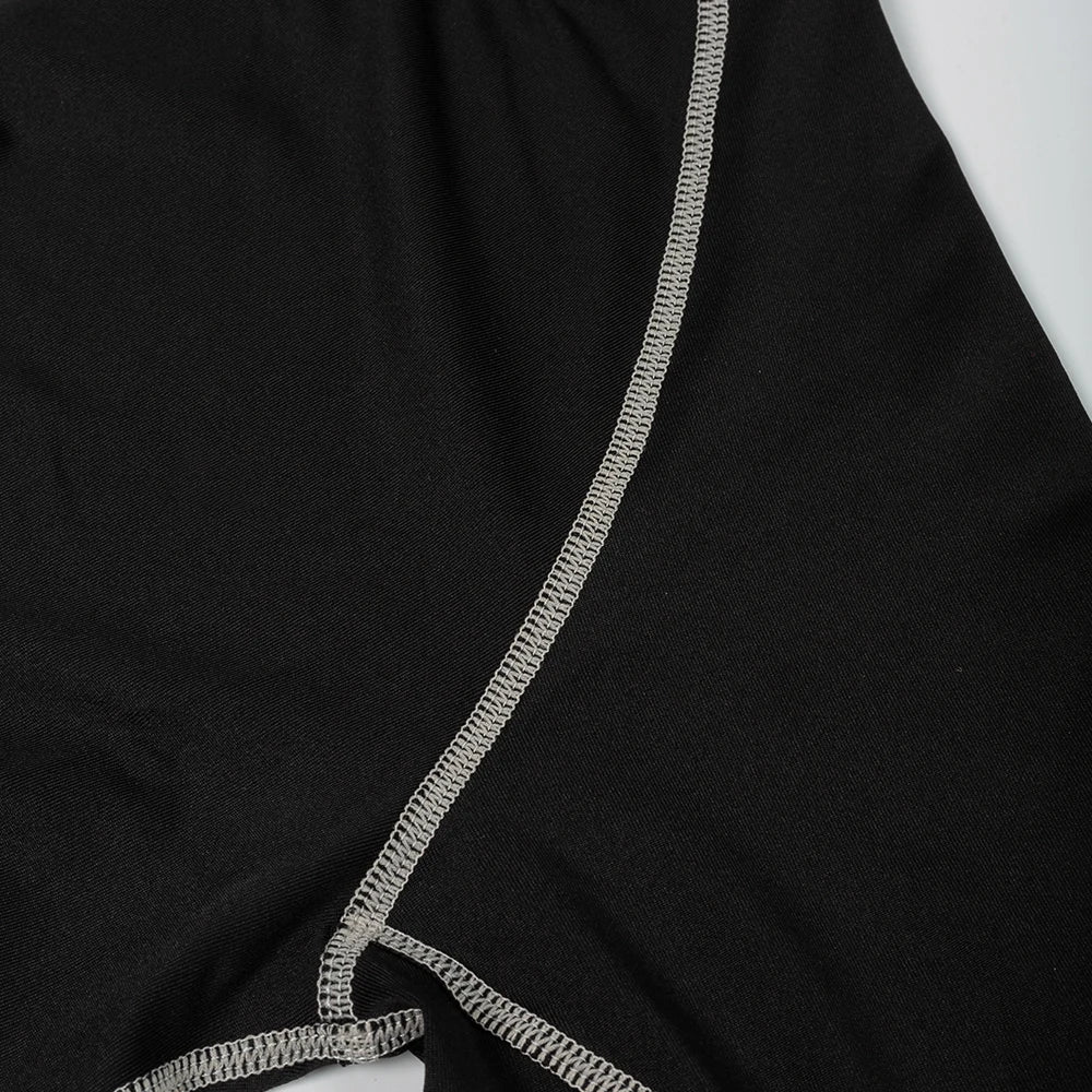 Men's Workout Compression Shirt Quick Dry Running T-shirt Turtleneck Long Sleeve Rash Guard Gym Base Layer Athletic Undershirt.