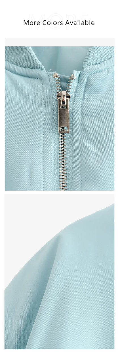 UNIZERA2023 Herbst und Winter Neue frauen Mode Stil Stehkragen Solide Lose Fit Flieger Jacke Baumwolle Mantel.