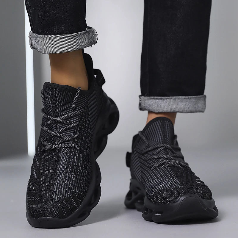 Männer Schuhe Bequeme Turnschuhe Atmungsaktiv Für Mesh Tennis Sport Laufen Gehen Im Freien Rot Fliegen Weben Frauen Slip-on Gym schuhe.