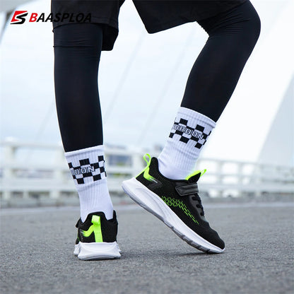 Baasploa Children Sneakers Boys Sports Shoe Tennis Casual Daily School Kids Running Shoes Walking Sneaker for Boys Free Shipping.