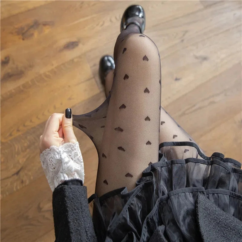 Sexy Blue Butterfly Net Stockings Women's Long Tube Socks Invisible Sweat Absorbent Polka Dot Design Pure Desire Stockings