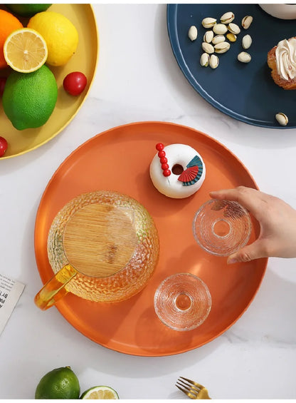 1/4/6PCS Wheat Straw Dinnerware Set Eco-friendly Safety Plates Cups Bowels Home Party Tableware Set Outdoor Camp Candy Colours.