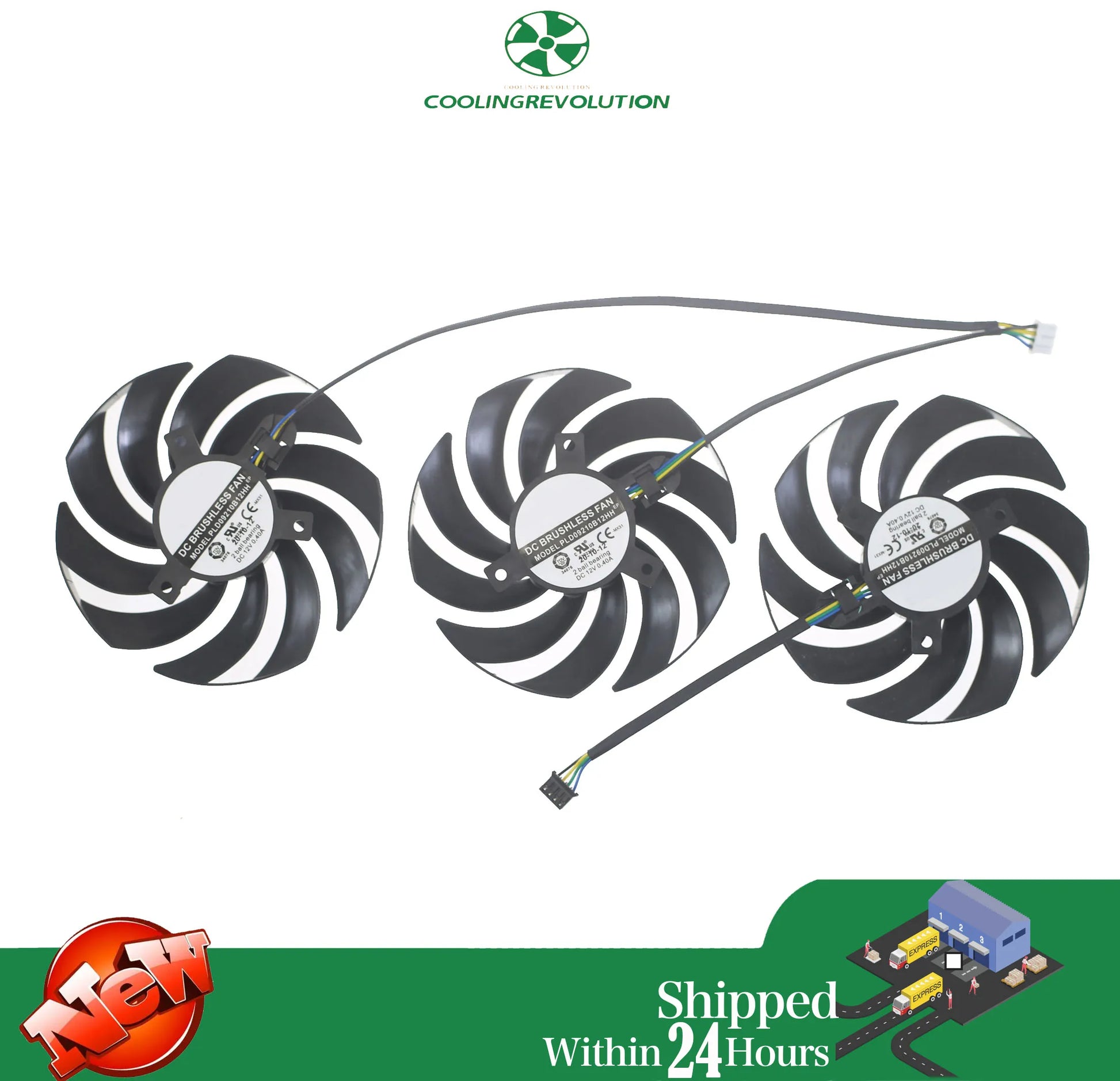 Graphics card fan PLD09210B12HH DC12V 0.40A 4Pin for MSI GeForce RTX 3060 RTX 3060 Ti RTX 3070 RTX 3080 RTX 3090 GAMING X TRIO.