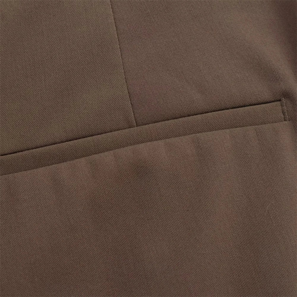 Spring and Summer New Product Women's Wear with Belt Straight Sleeve Casual Suit Coat Waist and Pants Set