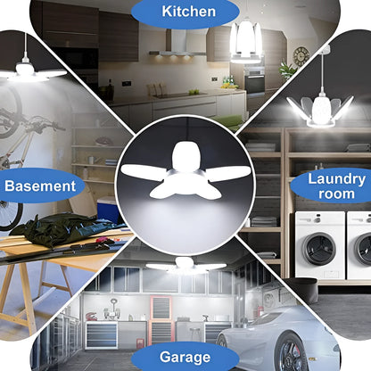 60W 100W E27 Led-lampe Fan Blade Timing Lampe 220V 110V Faltbare Led Industrielle Glühbirne Lampe für Home Decke Licht Garage Licht