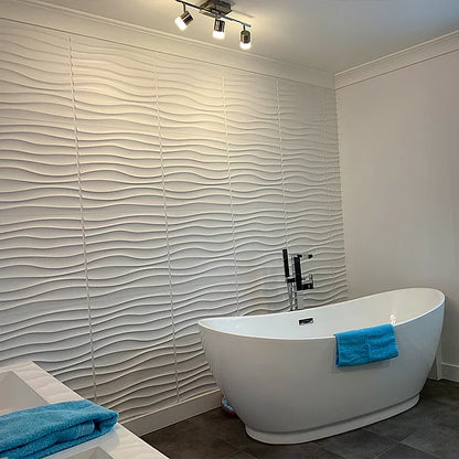 12PC 50x50cm 3d art plaster cut geometric diamond carved wood adhesive bottom wall 3d wall sticker 3d wall panel home decoration