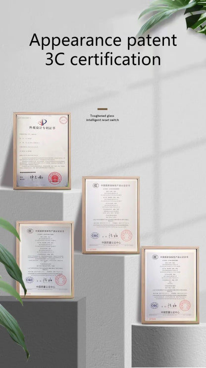 Glasscheibe Wand schalter LED europäische 16a Steckdose Retro Kippschalter eu uk Standard 2-Wege-Buchse 1-4gang USB Home Dekoration