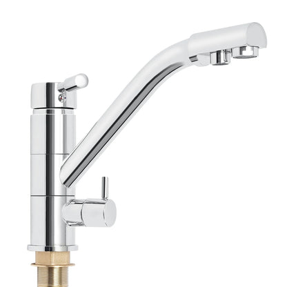 3 in 1 Water Filter Tap 360° Rotatable Three-Way Kitchen Faucet Osmosis System Tap Kitchen Water Filter Fitting 22*20cm