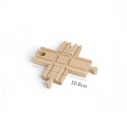 Train Tracks Wood Parts Railway Rails Racing Track Railway Bridge Fit Thomas Wooden Train Connector Children Toys Gifts For Kids.