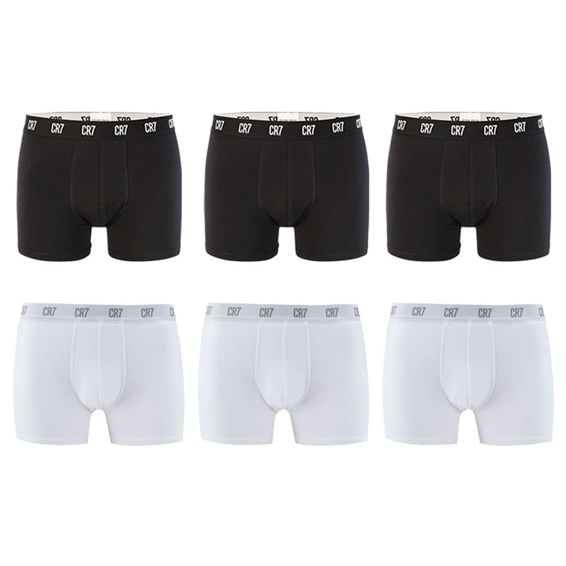 CRIIS SEVEN 7 Boxershorts für Herren, Cristiano Ronaldo, Basic-Unterwäsche aus Baumwolle, Herren-Badehose, Turnhose, bequeme Unterhose