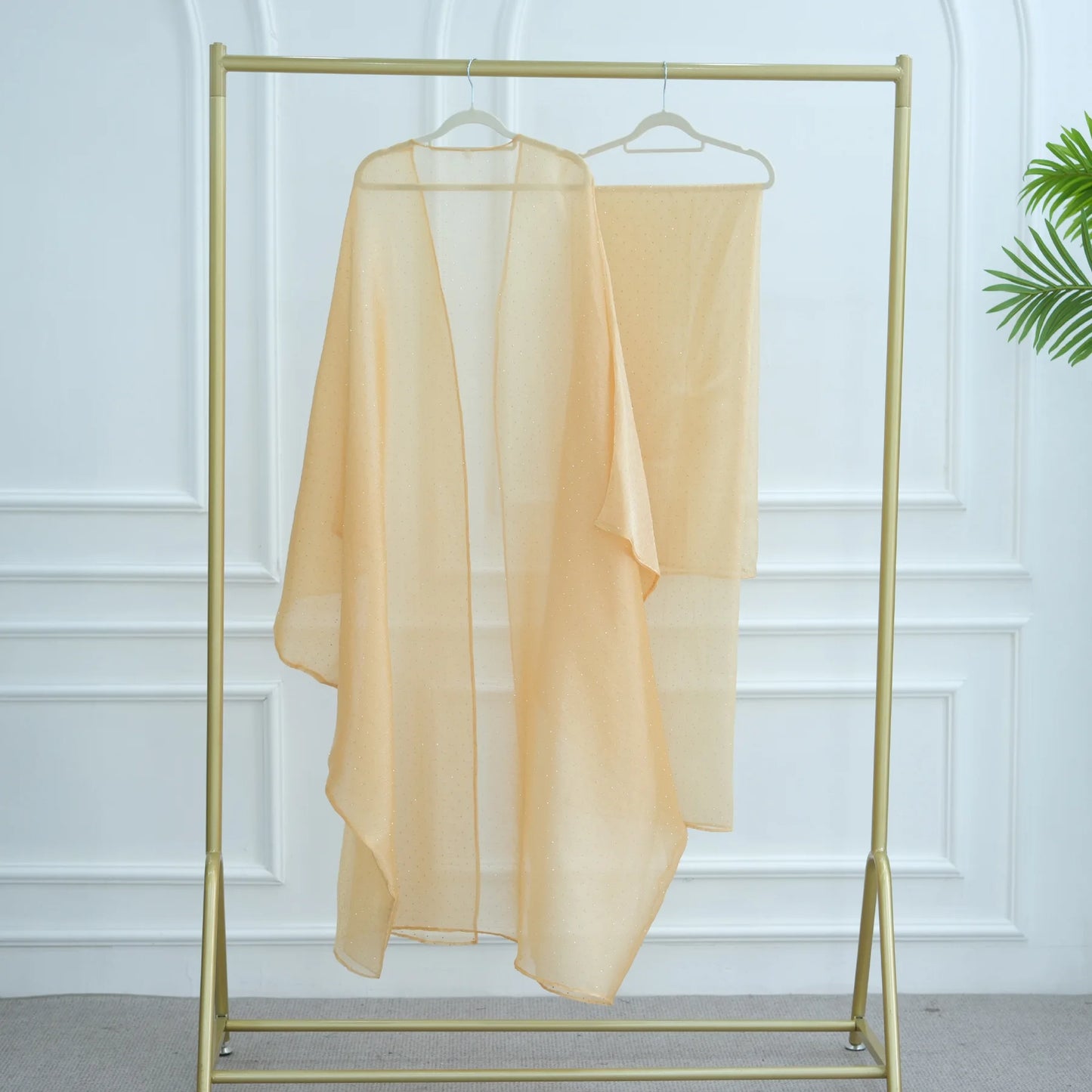 Middle Eastern Islamic Three-Piece Clothing for Women Ramadan Muslim Modest Abaya Dress with Hijab 2025 New Turkey Kaftan Robe