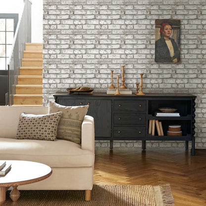 10 Pcs 3D Wall Panel Peel and Stick, 3D Brick Wall Sticker, Kitchen Adhesive Sticker, Tiles Stickers Waterproof