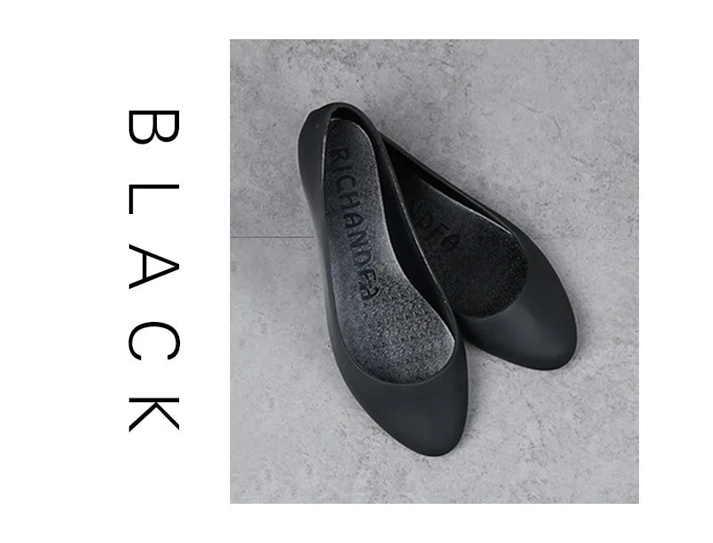 New ladies sandals soft pvc plastic flat non-slip women flat shoes 2022.