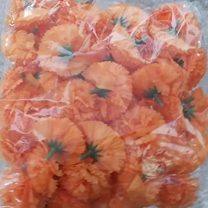 2,17 Zoll mexikanische Ringelblume künstliche Blumen Tag der Toten DIY Girlande String Halloween Diwali Party Home Outdoor Dekoration.