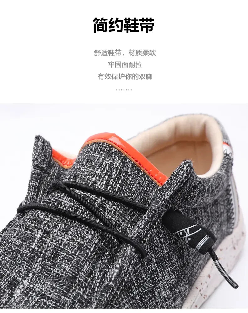 Men's Loafers Designer Slide in Low Cut Sneakers Casual Boat Shoes Comfortable Walking Flat Shoes Breathable Canvas Shoes 2025.