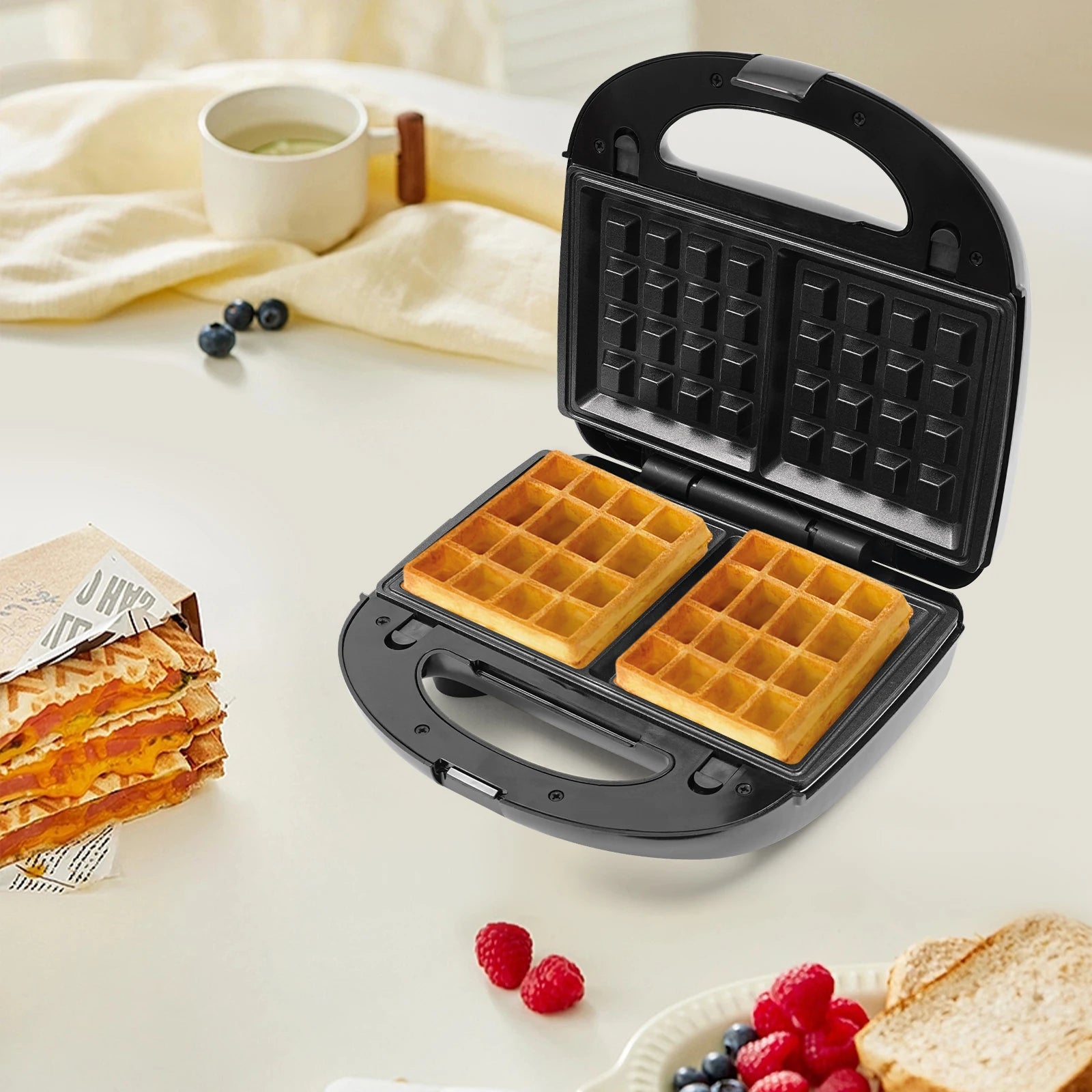 3-in-1 Sandwich Waffle Maker SK-902 Electric Sandwich Maker Multifunctional Sandwich Maker Enjoy Cooking.