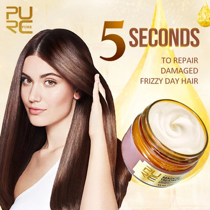 PURC Professional Brazilian Keratin Hair Treatment Cream Straightening Smoothing Scalp Treatment Purifying Shampoo Hair Care.