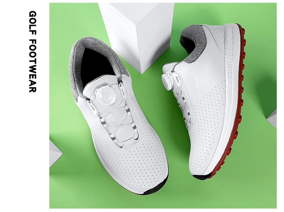 Breathable Luxury Golf Shoes Men Comfortable Outdoor Spikeless Golf Sport Training Sneakers Non-Slip Waterproof Walking Footwear.
