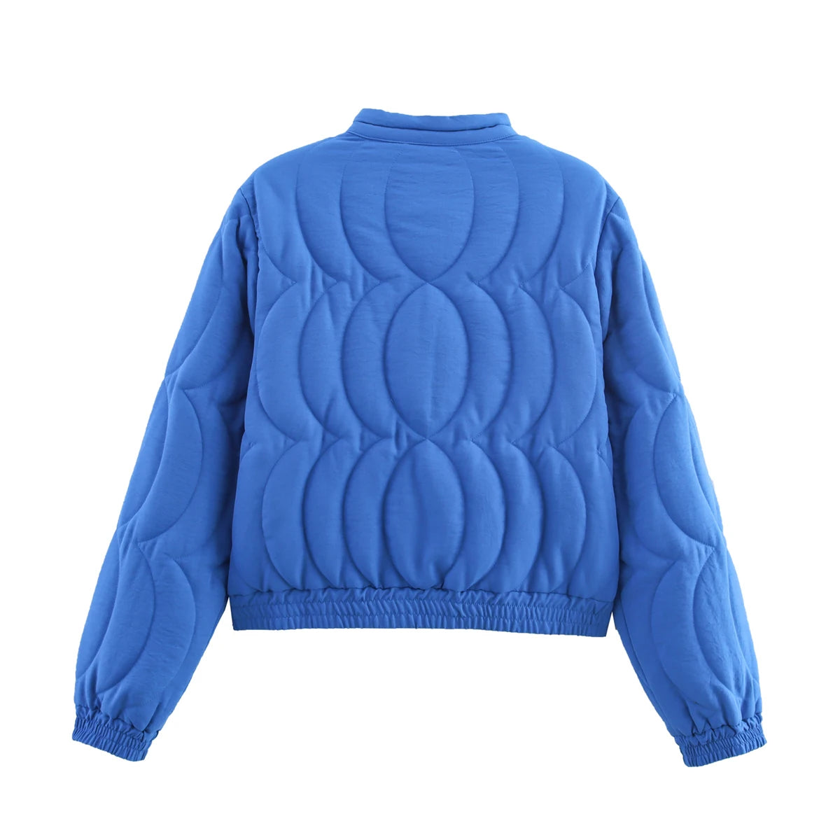 TRAFZA 2025 Herbst Frauen Stepp Crop Mantel Floral Stickerei Einreiher Langarm Jacke Winter Warme Vintage Oberbekleidung.